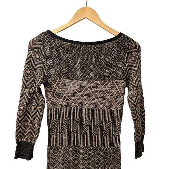 Anthropologie Sparrow Sweater Dress Size Small Gray Alpaca Wool Long Sleeve - Picture 3 of 10